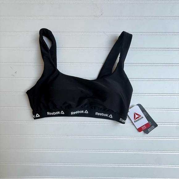 Reebok Women's Logo Bralette Swim Top - Picture 2 of 4